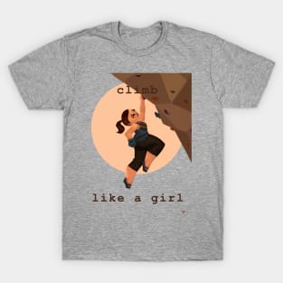 Climb Like a Girl T-Shirt